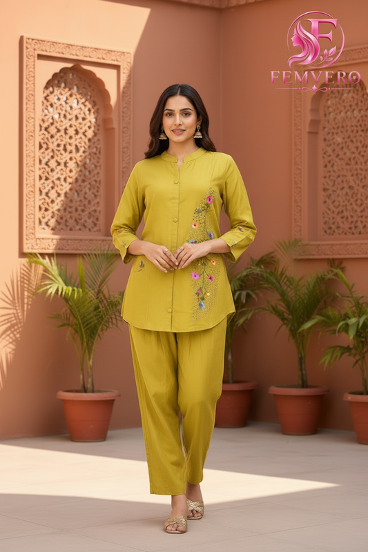 Green Handwork co-ard Set