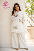 Cream Handwork Co-ord Set