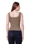 Seamless Padded Camisole for Women – In-Built Bra Tank Top | Removable Pads | Stretchable & Comfortable Daily Wear