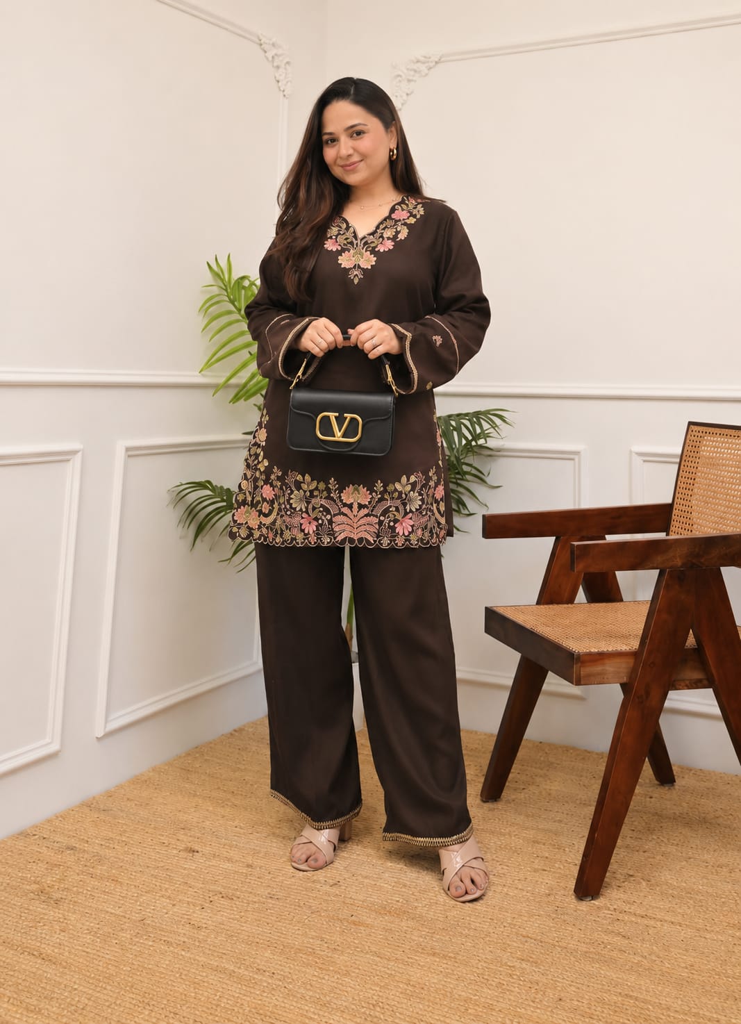Designer Embroidered Co-Ord Set for Women