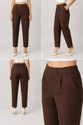 Brown Premium Cotton Flex Pants