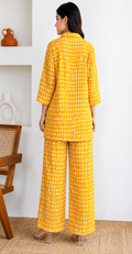 Yellow & White Printed Co-Ord Set