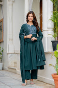 Premium Cotton Taj Super Embroidered 3-Piece Suit