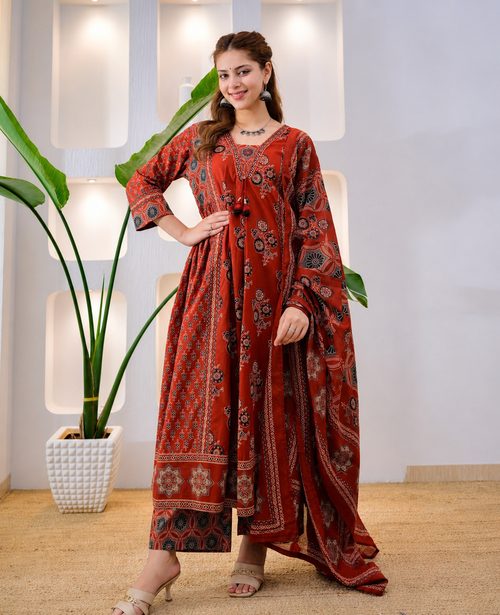 Premium Festive Anarkali 3-Piece Suit