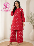 Red Polka Dot Co-ord Set