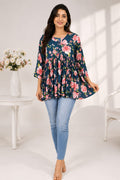 Blue Alia Cut Top